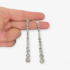 Elegantiški vakariniai auskarai moterims su kristalais Gijakrist1 kaina ir informacija | Auskarai | pigu.lt