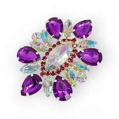 Masyvus žiedas moterims su stiklo kristalais dydis reguliuojamas ZIED01 цена и информация | Кольца | pigu.lt