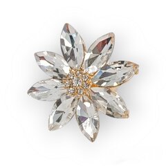 Žiedas moterims su stiklo kristalais dydis reguliuojamas Zied05 цена и информация | Кольцо | pigu.lt