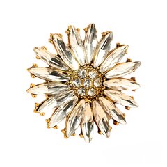 Žiedas moterims su stiklo kristalais dydis reguliuojamas Zied101 kaina ir informacija | Žiedai | pigu.lt