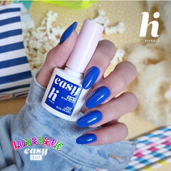 Hibridinis nagų lakas Hi Hybrid Easy 3 in 1 609 Crazy Blue Splash, 5 ml kaina ir informacija | Nagų lakai, stiprintojai | pigu.lt