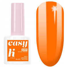 Hibridinis nagų lakas Hi Hybrid Easy 3 in 1 613 Orange Blaze Twister, 5 ml kaina ir informacija | Nagų lakai, stiprintojai | pigu.lt