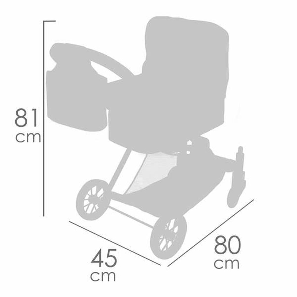 Lėlių vežimėlis Decuevas Funny kaina ir informacija | Žaislai mergaitėms | pigu.lt