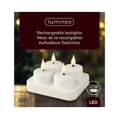 Lumineo LED žvakė 485346, 4 vnt kaina ir informacija | Žvakės, Žvakidės | pigu.lt