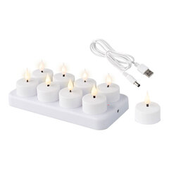 Lumineo LED žvakė 486715, 8 vnt kaina ir informacija | Žvakės, Žvakidės | pigu.lt