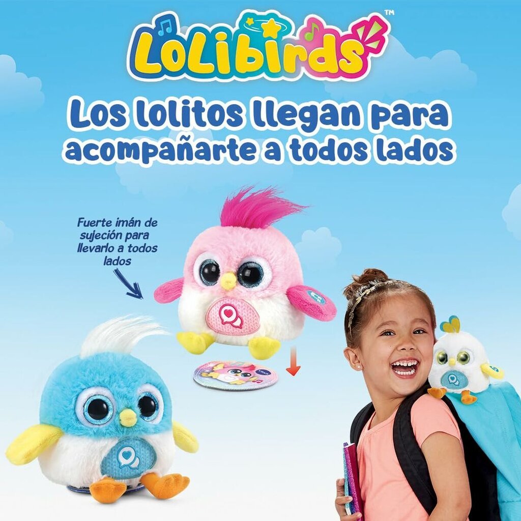 Pliušinis žaislas, leidžiantis garsus Vtech Lolibirds Lolito, rožinis цена и информация | Minkšti (pliušiniai) žaislai | pigu.lt