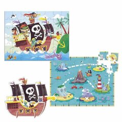 Dėlionė su piratais Diset, 48 d. kaina ir informacija | Dėlionės (puzzle) | pigu.lt