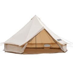 Палатка брезентовая хлопковая Vevor, всесезонная, 8-10 человек, бежевая цена и информация | Палатки | pigu.lt