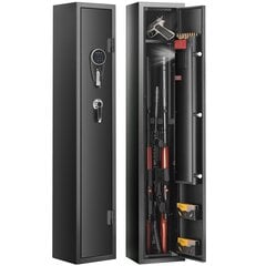Сейф для хранения оружия Vevor 132х25х22 см, черный цена и информация | Сейфы | pigu.lt