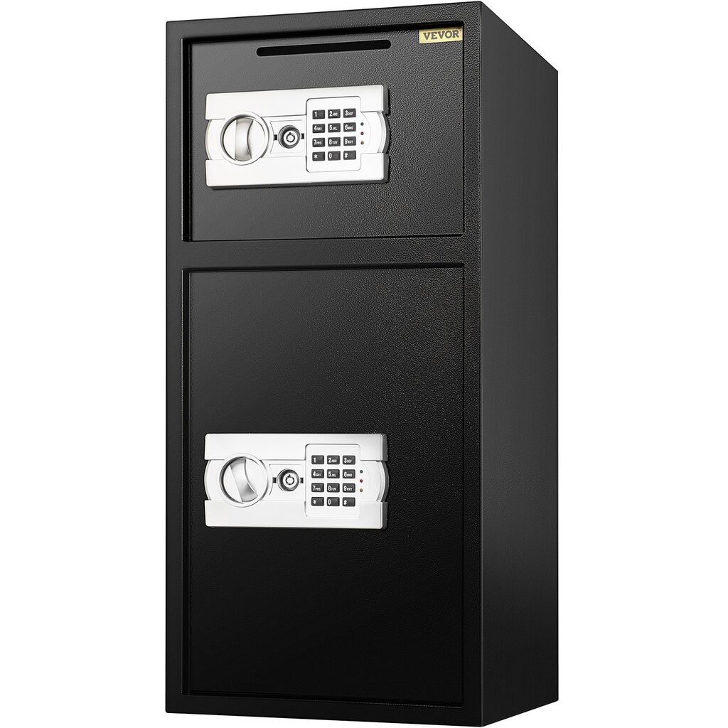 74L seifas Vevor, 350x350x750 mm, juodas kaina ir informacija | Seifai | pigu.lt