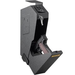 Ginklo seifas 7.3x19x35.5 cm, juodas kaina ir informacija | Seifai | pigu.lt