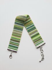 Зеленый браслет LienasRotas сплетенный из бисера, для женщин цена и информация | Женский браслет | pigu.lt