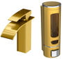 Praustuvo maišytuvas dozatorius Elva aukso spalvos kaina ir informacija | Vandens maišytuvai | pigu.lt