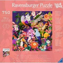 Dėlionė su paukščiais Ravensburger Art & Soul Bird watching, 750 d. kaina ir informacija | Dėlionės (puzzle) | pigu.lt