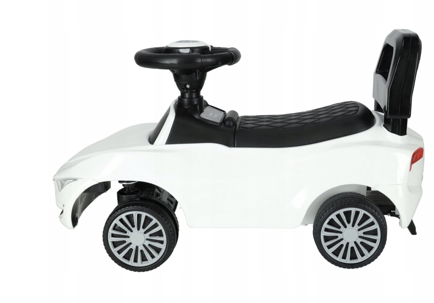 Paspiriamas vaikiškas automobilis EcoKid, baltas kaina ir informacija | Žaislai kūdikiams | pigu.lt