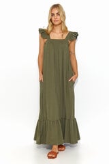 Платье женское Makadamia, зелёное цена и информация | Платья | pigu.lt