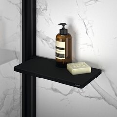 Huppe Полочка крепящаяся на профиль, черная SL2101123 цена и информация | Набор акскссуаров для ванной | pigu.lt