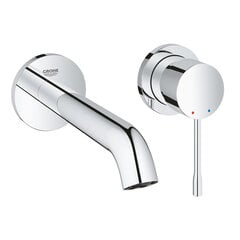 GROHE Essence 2-jų dalių praustuvo maišytuvas iš sienos 183mm. chromas, 19408001 kaina ir informacija | Vandens maišytuvai | pigu.lt