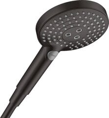 Hansgrohe Raindance Select S 120 3р.душевая лейка 15Л/мин. матовый черный 26530670 цена и информация | Аксессуары для душа, смесителей | pigu.lt