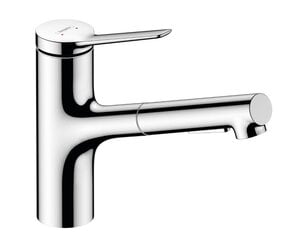 Hansgrohe Zesis M33 150 2jet virtuvinis maišytuvas su ištraukiamu dušeliu. chromas + sBox 74803000 kaina ir informacija | Virtuvės maišytuvai | pigu.lt