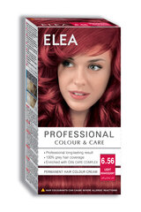Стойкая крем-краска для волос Elea Professional Colour&Care 6.56 Light mahogany , 123 мл цена и информация | Краска для волос | pigu.lt