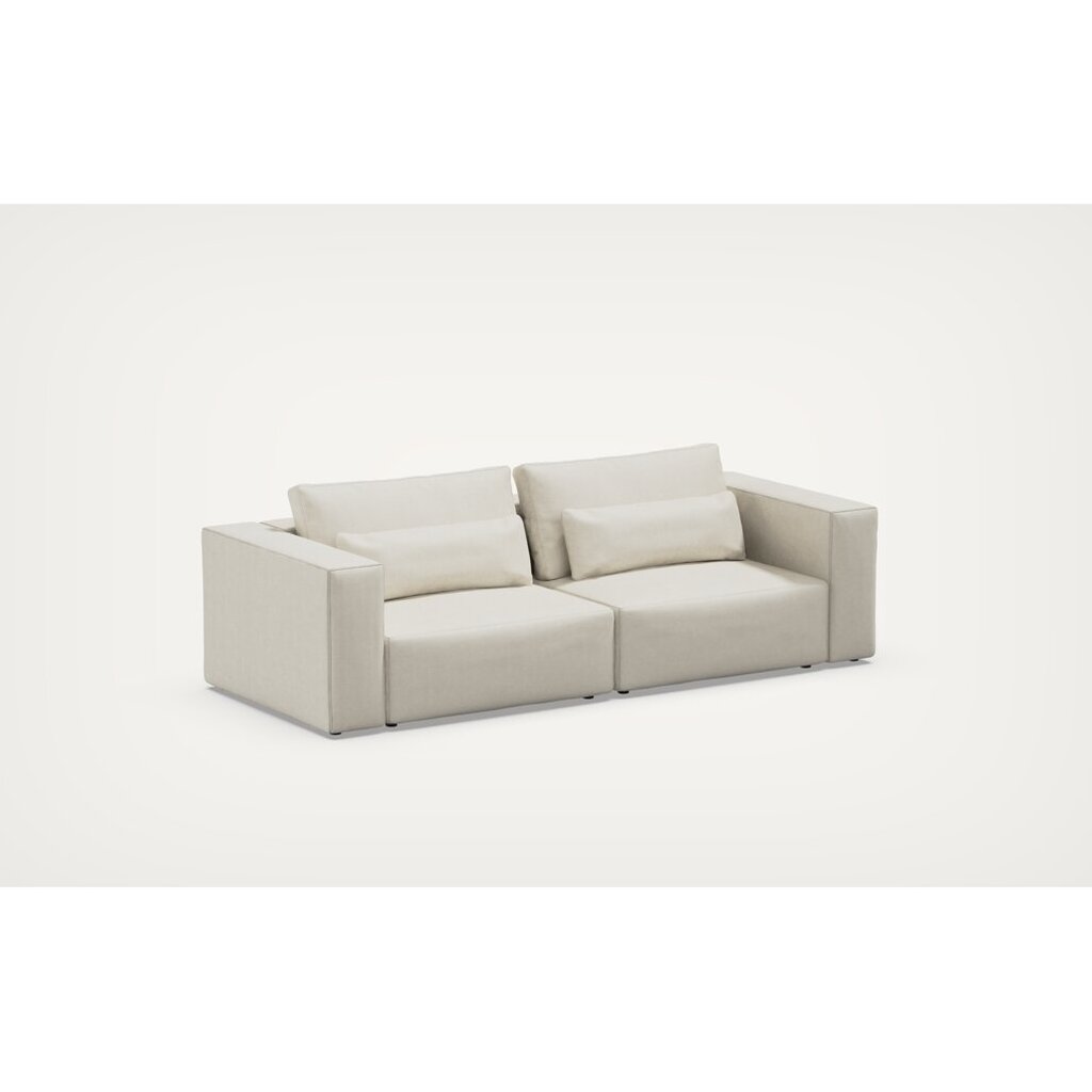 Dvigulė sofa riposo, 250x105x85cm, smėlio spalvos kaina ir informacija | Sofos | pigu.lt