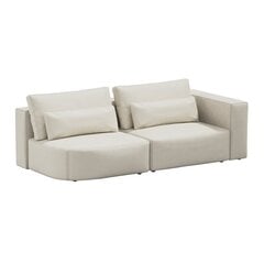 Dvigulė sofa apvali grande, 225x105x85cm, smėlio spalvos kaina ir informacija | Sofos | pigu.lt