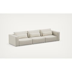 Trivietė sofa grande, 375x105x85cm, smėlio spalvos kaina ir informacija | Sofos | pigu.lt