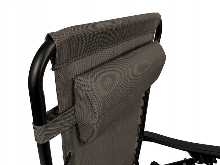 Lauko kėdė-gultas Fluxar home GL0011, juodas kaina ir informacija | Lauko kėdės, foteliai, pufai | pigu.lt