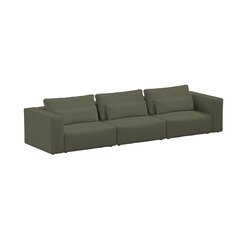 Trivietė sofa, Riposo Grande, 375x105x85cm, žalia kaina ir informacija | Sofos | pigu.lt