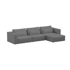 Kampinė sofa Riposo Grande, 375x185x85cm, pilka kaina ir informacija | Minkšti kampai | pigu.lt