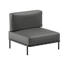 Sofos modulis Sit Sit Outdoor, 78x78x78 cm, pilkas kaina ir informacija | Lauko baldų komplektai | pigu.lt