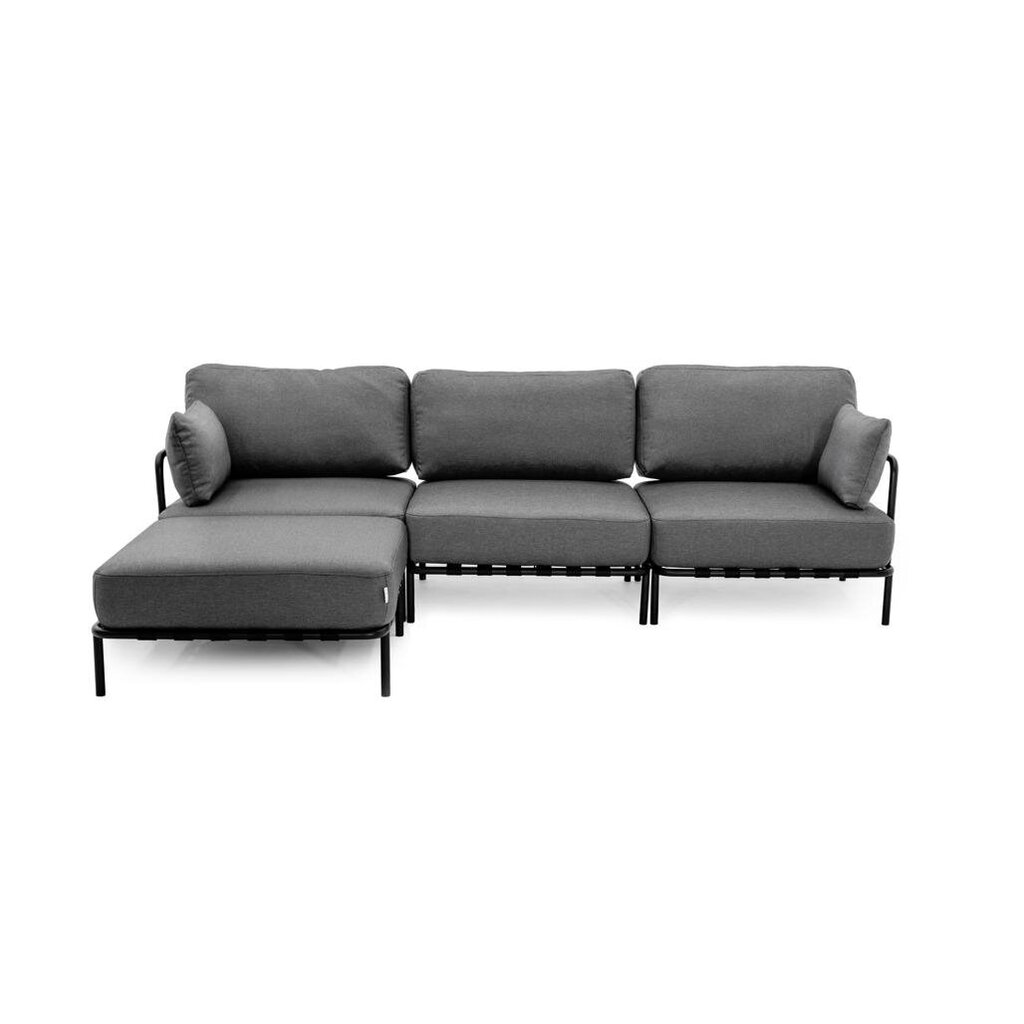 Sofa su atrama kojoms, Sit Sit Outdoor, 234x156x78 cm, pilka kaina ir informacija | Lauko baldų komplektai | pigu.lt