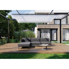 Sofa su atrama kojoms, Sit Sit Outdoor, 234x156x78 cm, pilka цена и информация | Комплекты уличной мебели | pigu.lt