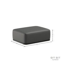 Sofos modulio pagalvė, Sit Sit Outdoor, 101x80x40 cm, pilkas kaina ir informacija | Lauko baldų komplektai | pigu.lt