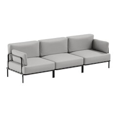 Sofa, Sit Sit Outdoor, 234x78x78 cm, pilka kaina ir informacija | Lauko baldų komplektai | pigu.lt