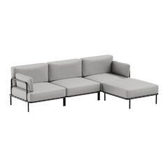 Sofa su atrama kojoms, Sit Sit Outdoor, 234x156x78 cm, pilka kaina ir informacija | Lauko baldų komplektai | pigu.lt