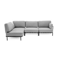 Kampinė sofa Sit Sit Outdoor, 234x156x78 cm, pilka цена и информация | Комплекты уличной мебели | pigu.lt