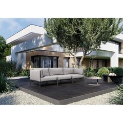 Kampinė sofa Sit Sit Outdoor, 78x78x78 cm, pilka kaina ir informacija | Lauko baldų komplektai | pigu.lt