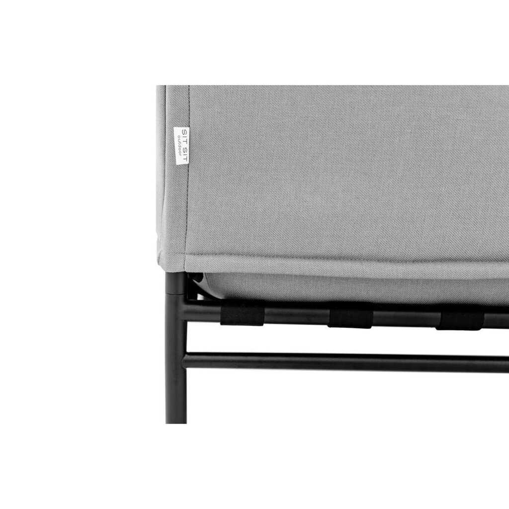 Kampinė sofa Sit Sit Outdoor, 78x78x78 cm, pilka kaina ir informacija | Lauko baldų komplektai | pigu.lt