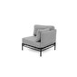 Kampinė sofa Sit Sit Outdoor, 78x78x78 cm, pilka kaina ir informacija | Lauko baldų komplektai | pigu.lt