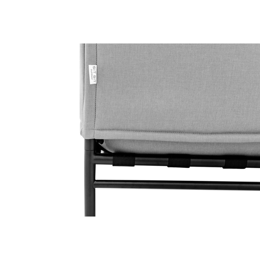 Fotelis Sit Sit Outdoor, 78x78x78 cm, pilkas kaina ir informacija | Lauko baldų komplektai | pigu.lt
