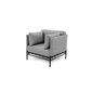 Fotelis Sit Sit Outdoor, 78x78x78 cm, pilkas kaina ir informacija | Lauko baldų komplektai | pigu.lt