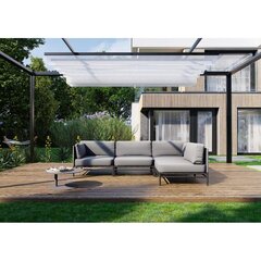 Kampinė sofa Sit Sit Outdoor, 234x156x78, pilka kaina ir informacija | Lauko baldų komplektai | pigu.lt