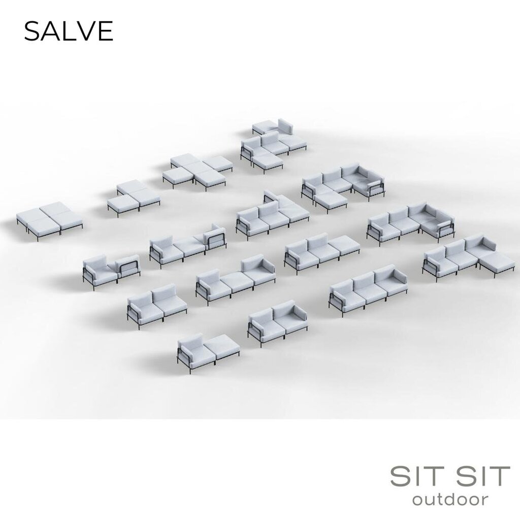 Sofos pagalvėlė Sit Sit Outdoor, 78x78x38 cm, smėlio spalvos kaina ir informacija | Lauko baldų komplektai | pigu.lt