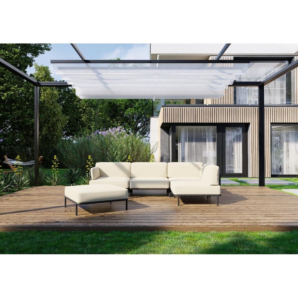 Sofos modulis Sit Sit Outdoor, 78x78x78 cm, smėlio spalvos kaina ir informacija | Lauko baldų komplektai | pigu.lt