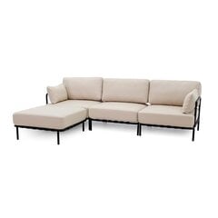 Sofa su atrama kojoms Sit Sit Outdoor, 234x156x78 cm, smėlio spalvos kaina ir informacija | Lauko baldų komplektai | pigu.lt