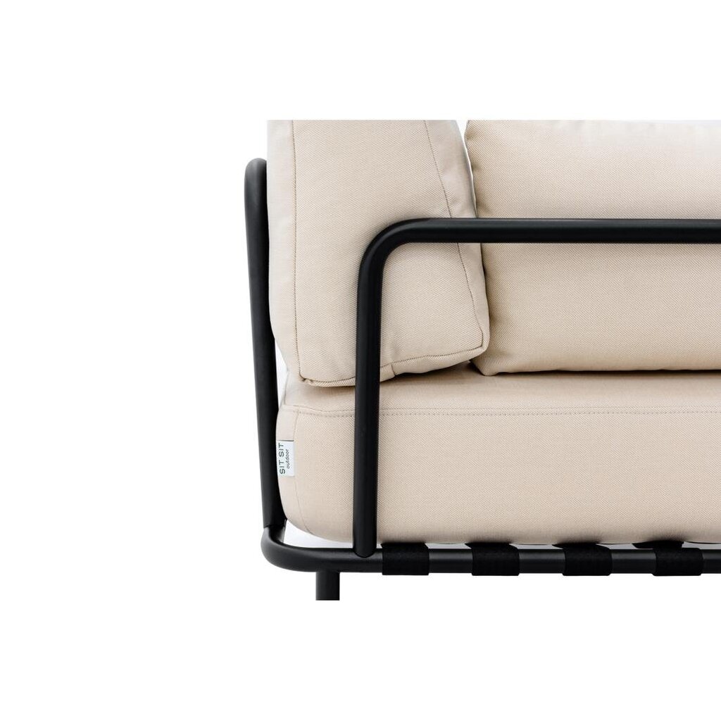 Kampinė sofa Sit Sit Outdoor, 234x156x78 cm, smėlio spalvos kaina ir informacija | Lauko baldų komplektai | pigu.lt