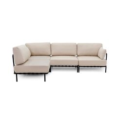 Kampinė sofa Sit Sit Outdoor, 234x156x78 cm, smėlio spalvos kaina ir informacija | Lauko baldų komplektai | pigu.lt