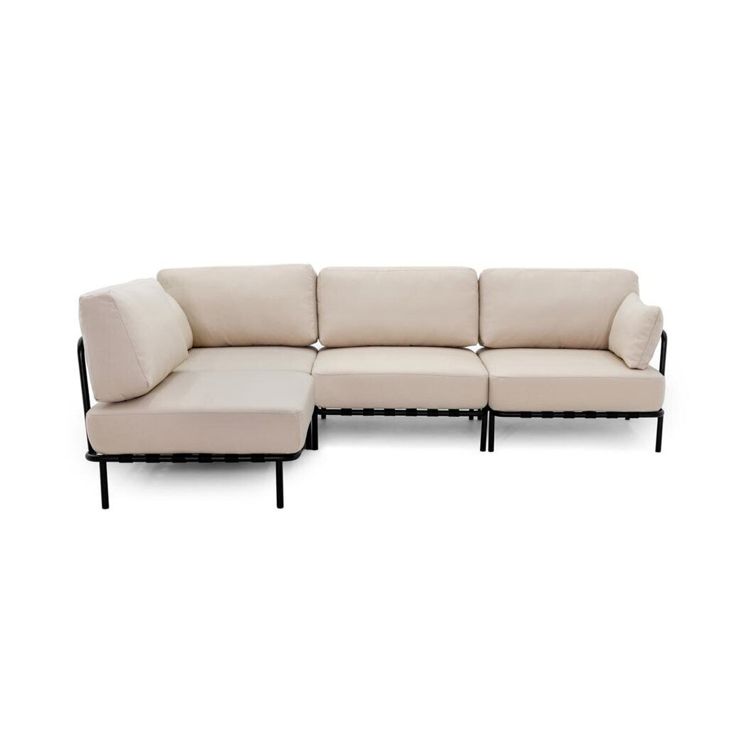 Kampinė sofa Sit Sit Outdoor, 234x156x78 cm, smėlio spalvos kaina ir informacija | Lauko baldų komplektai | pigu.lt